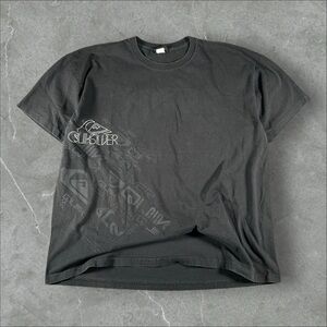 Vintage Quiksilver Shirt Mens Large Black y2K Grunge‎ Surf Surfwear Aop Mallgoth